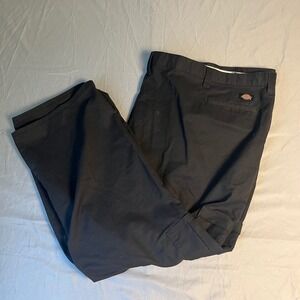 Dickies Mens Black Loose Fit Cargo Work Pants 58x28 LP2372BK Utility Plus Size